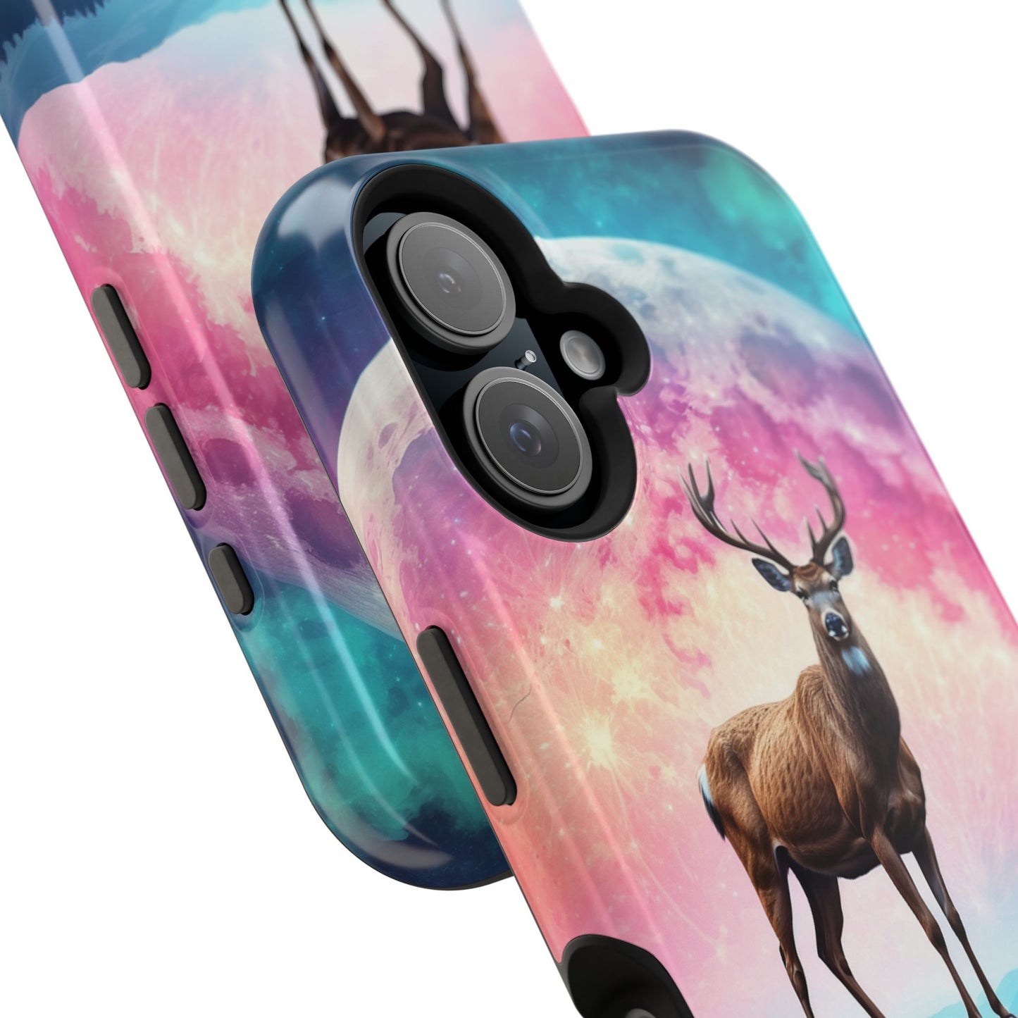 Vibrant Stag in Bloom – MagSafe iPhone Case