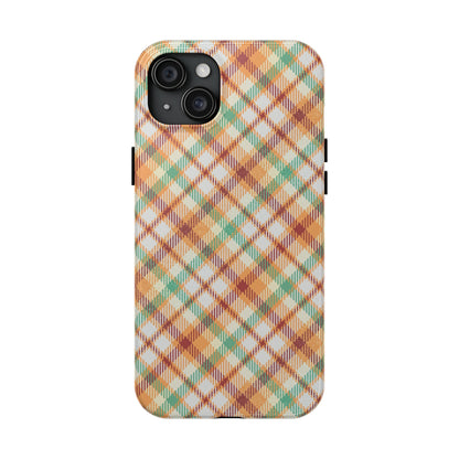 iPhone Case - Autumn Harvest Plaid Design