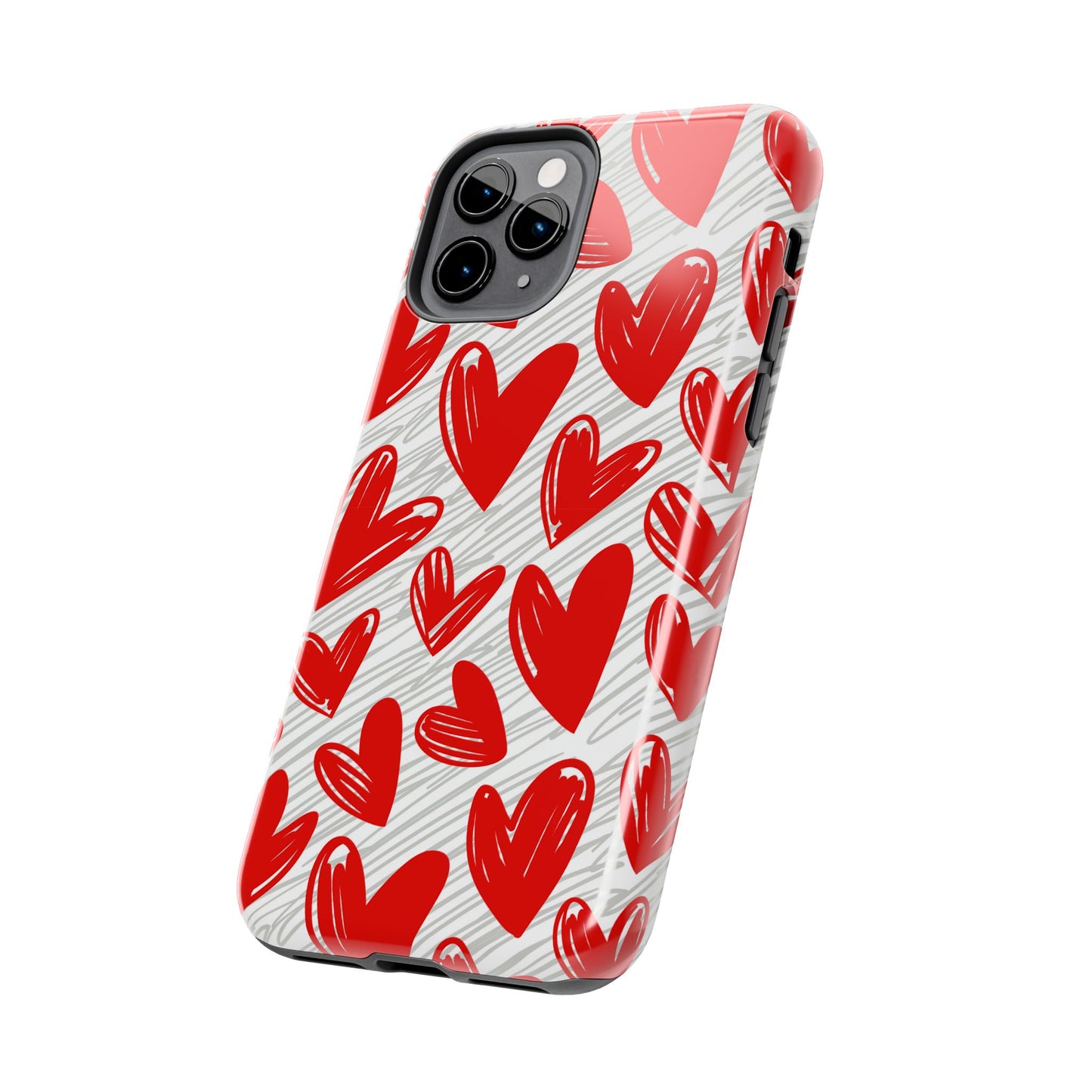 iPhone Case: Whimsical Heart Doodle