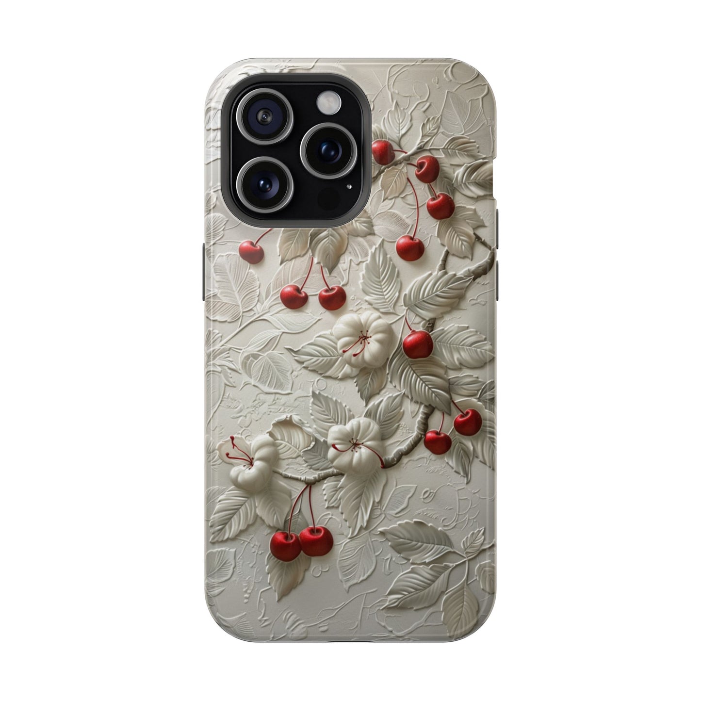 Unleash Your Inner Goddess With Our Athenian Elegance Cherry Marble Phone Case | A Blend of Classic Art and Modern Tech | Cute Cherries | Stone