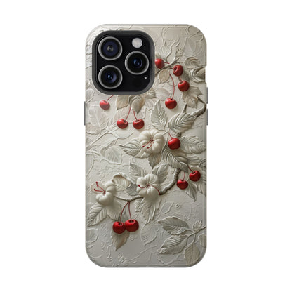 Unleash Your Inner Goddess With Our Athenian Elegance Cherry Marble Phone Case | A Blend of Classic Art and Modern Tech | Cute Cherries | Stone