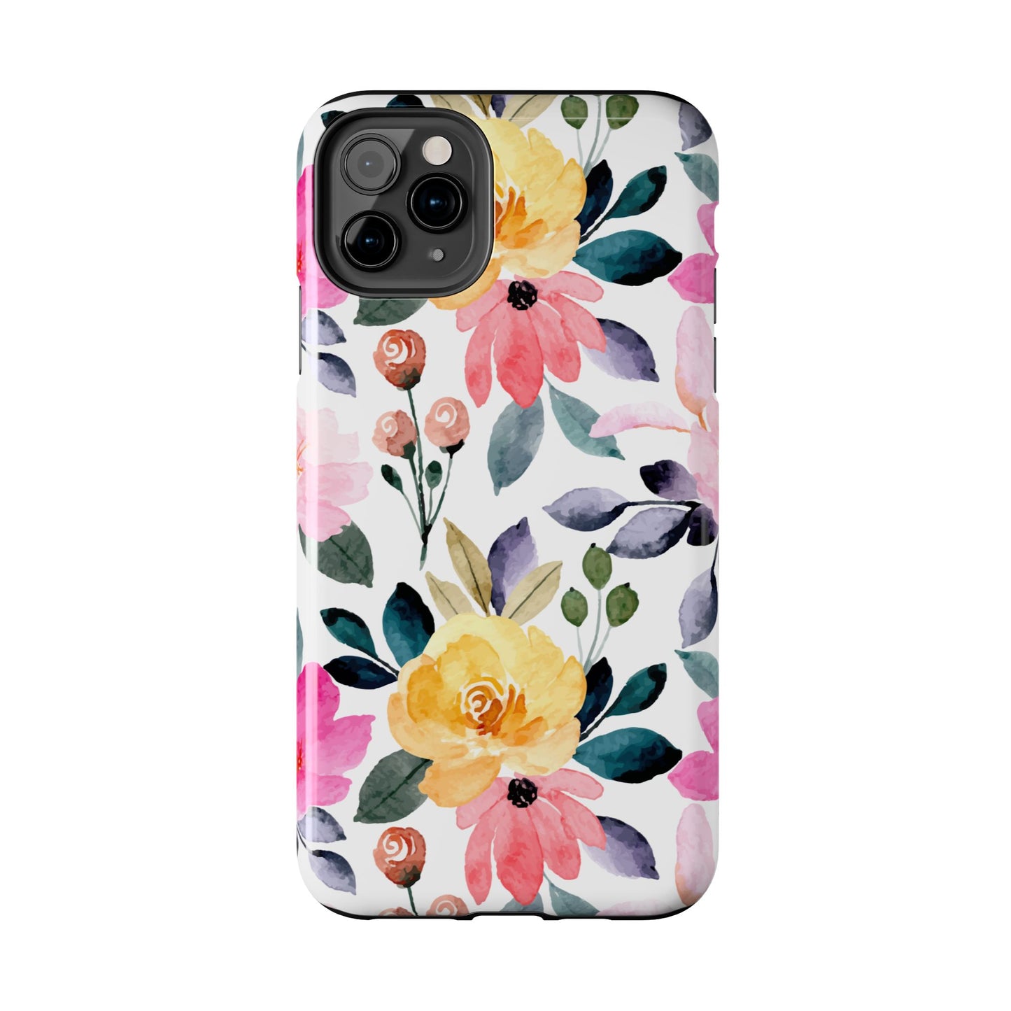 Blossoming Beauty – iPhone Series Case with Vibrant Watercolor Flowers