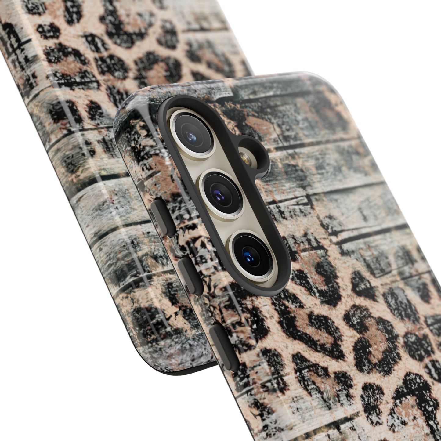 Rustic Leopard Wood Print - iPhone Series Case