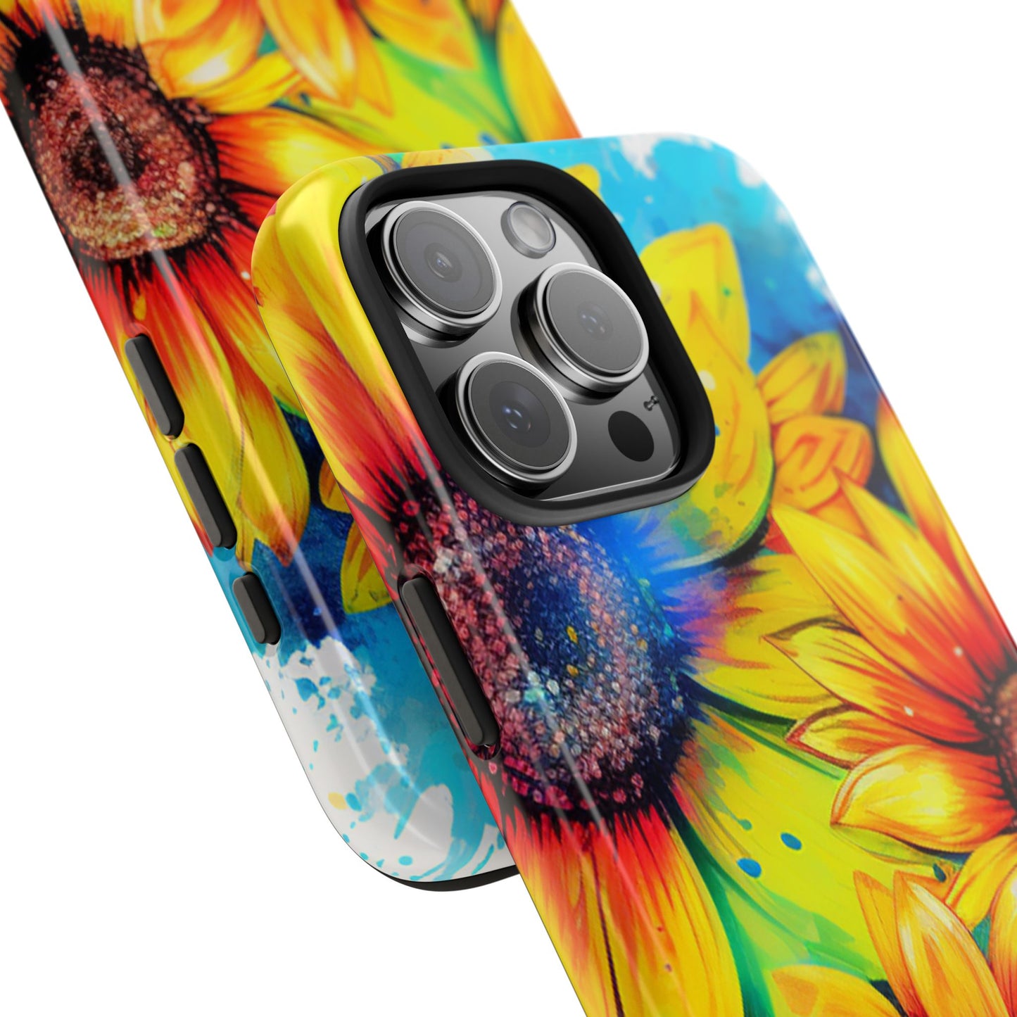 Vibrant Sunflower Splash - iPhone Series Case