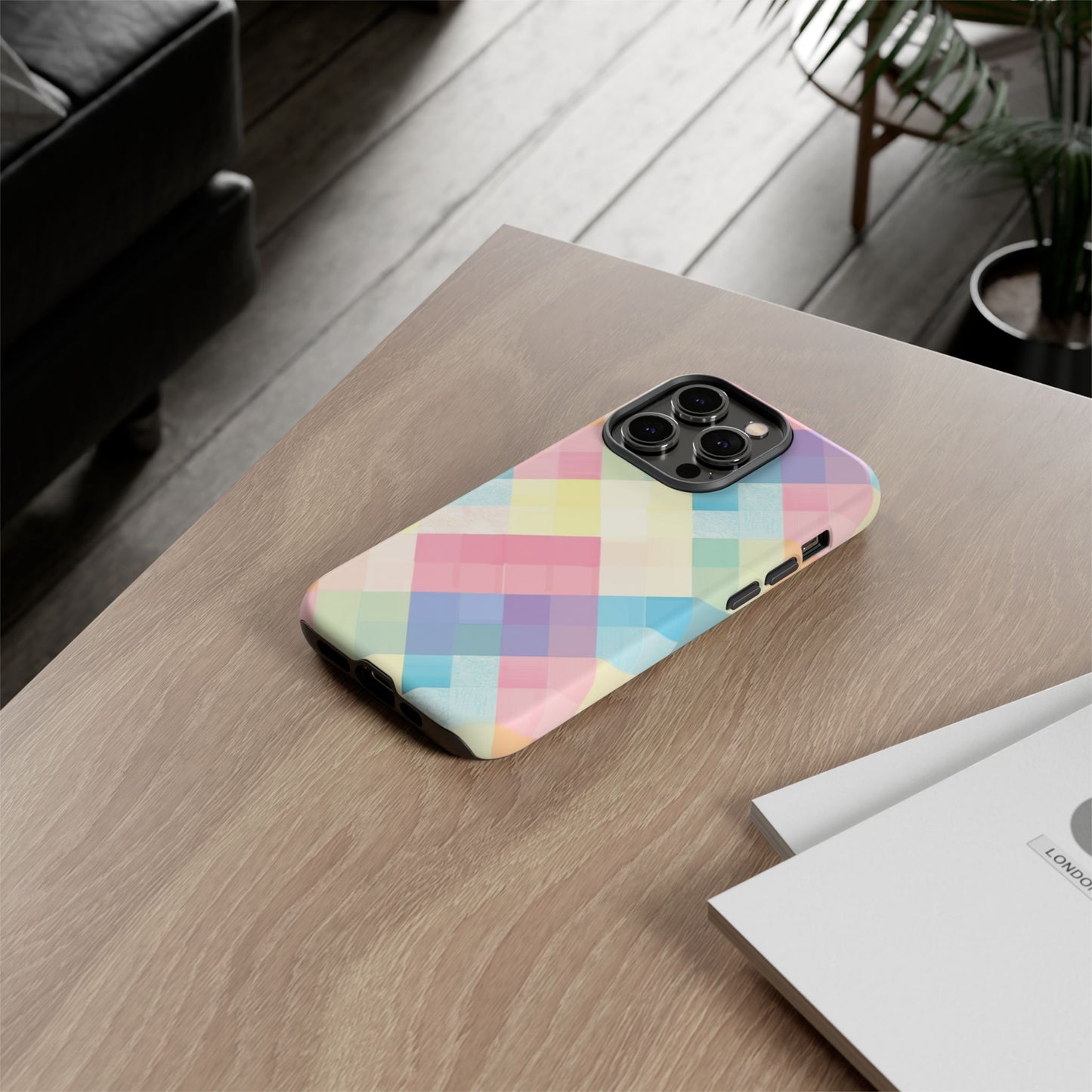 Spring Sonata Pastel Plaid Case