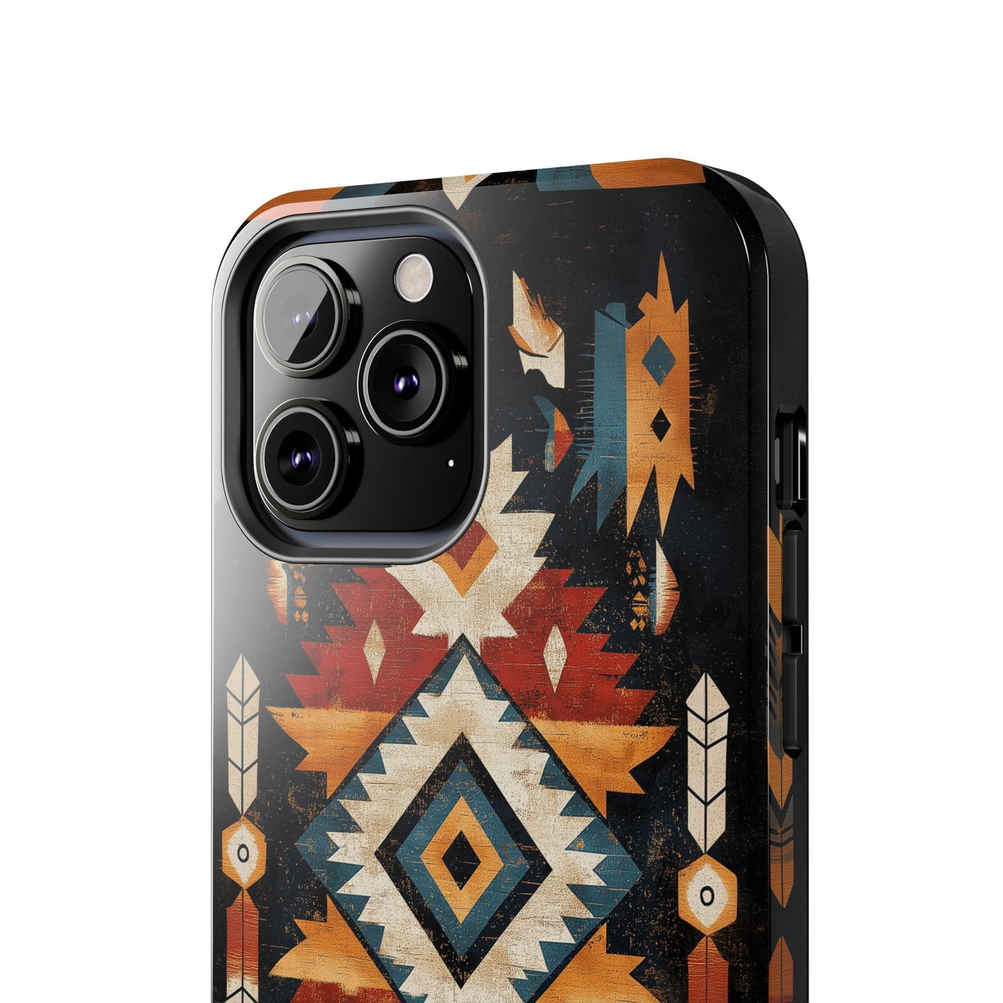 Southwestern Arrow & Diamond Tough iPhone Case – Bold Tribal Design, Dual - Layer Protection - BOGO Cases