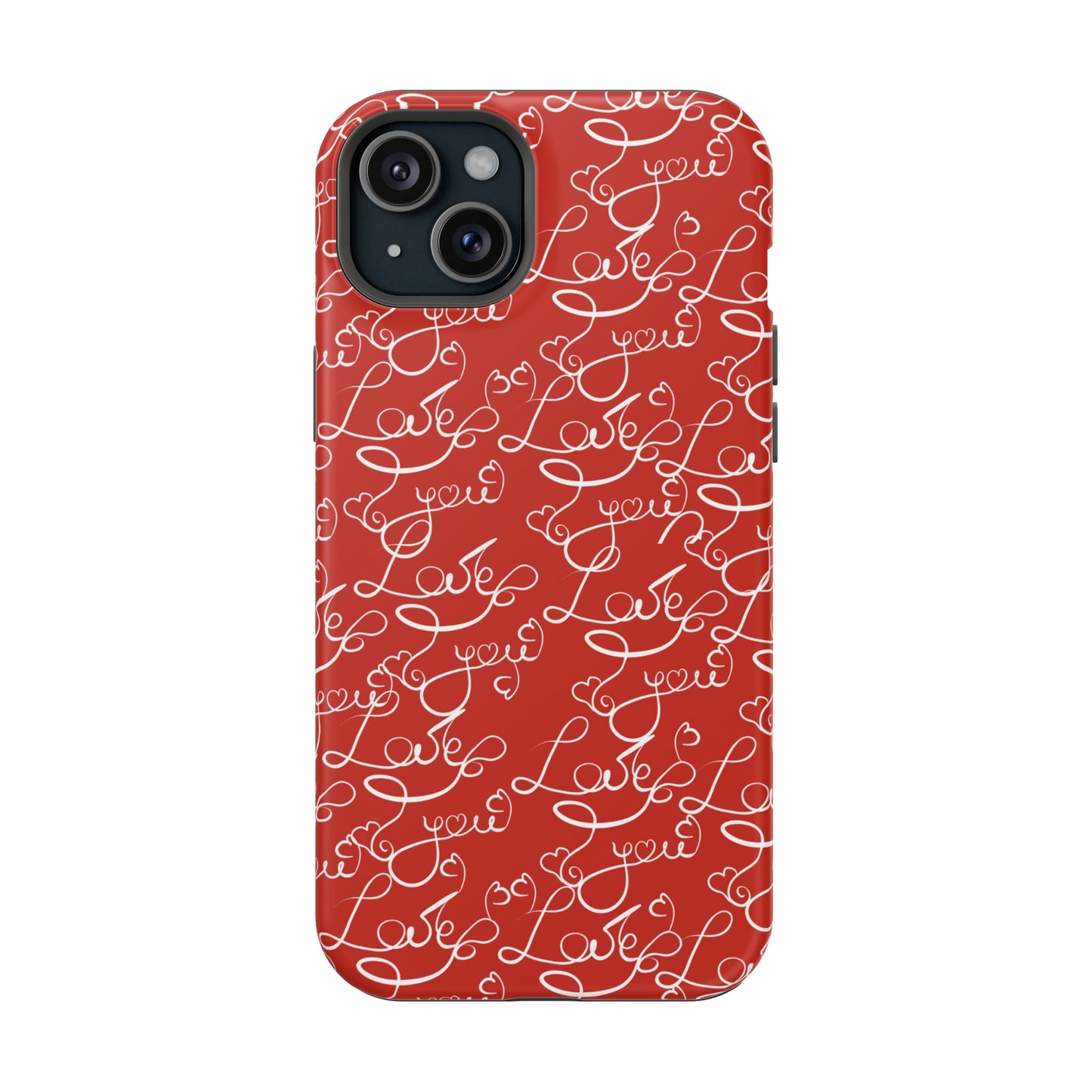 Love Script Red MagSafe Case – Stylish Handwritten Design