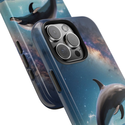 Dolphin Galaxy Splash - iPhone Case