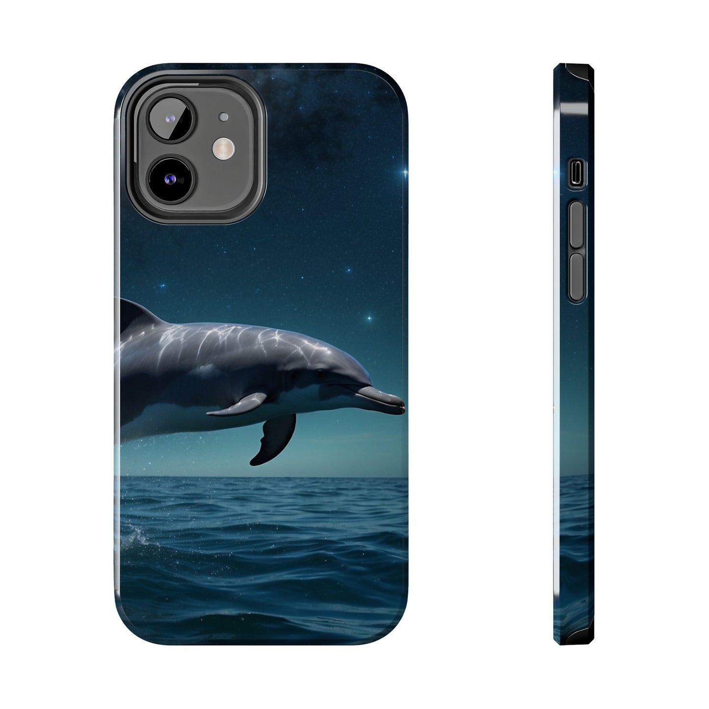 Midnight Ocean Dolphin - iPhone Case