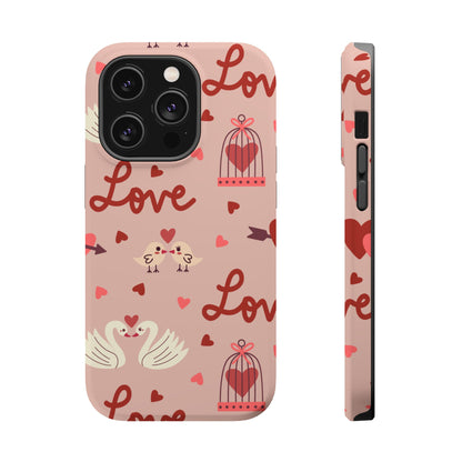 Lovebirds & Swans MagSafe iPhone Case