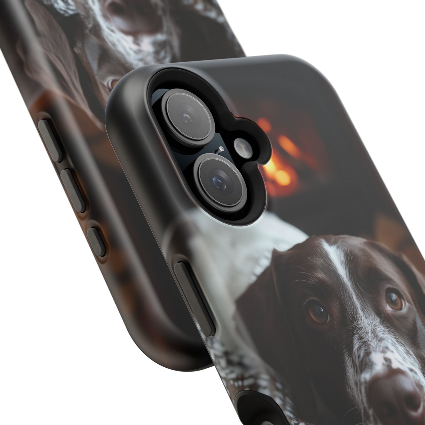 Majestic German Shorthaired Pointer MagSafe iPhone Case – Sunset Prairie Design