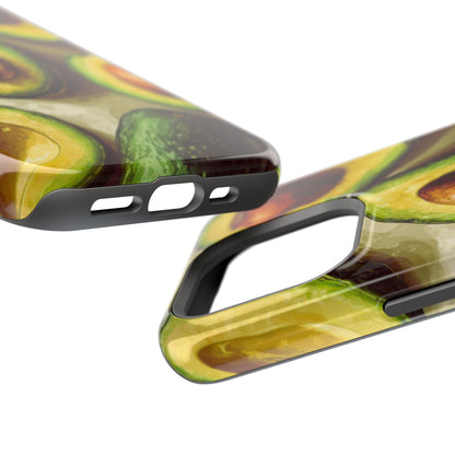 Realistic Avocado MagSafe iPhone Case – Detailed Green Fruit Design, Shockproof Protection