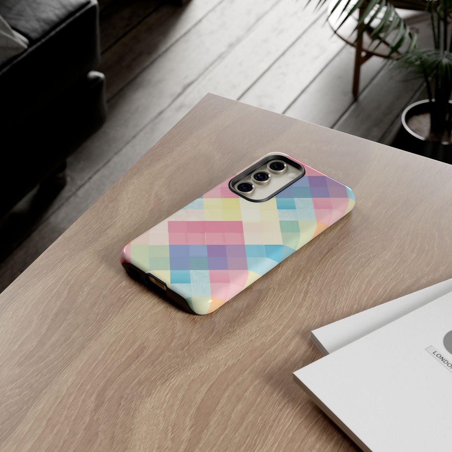 Spring Sonata Pastel Plaid Case