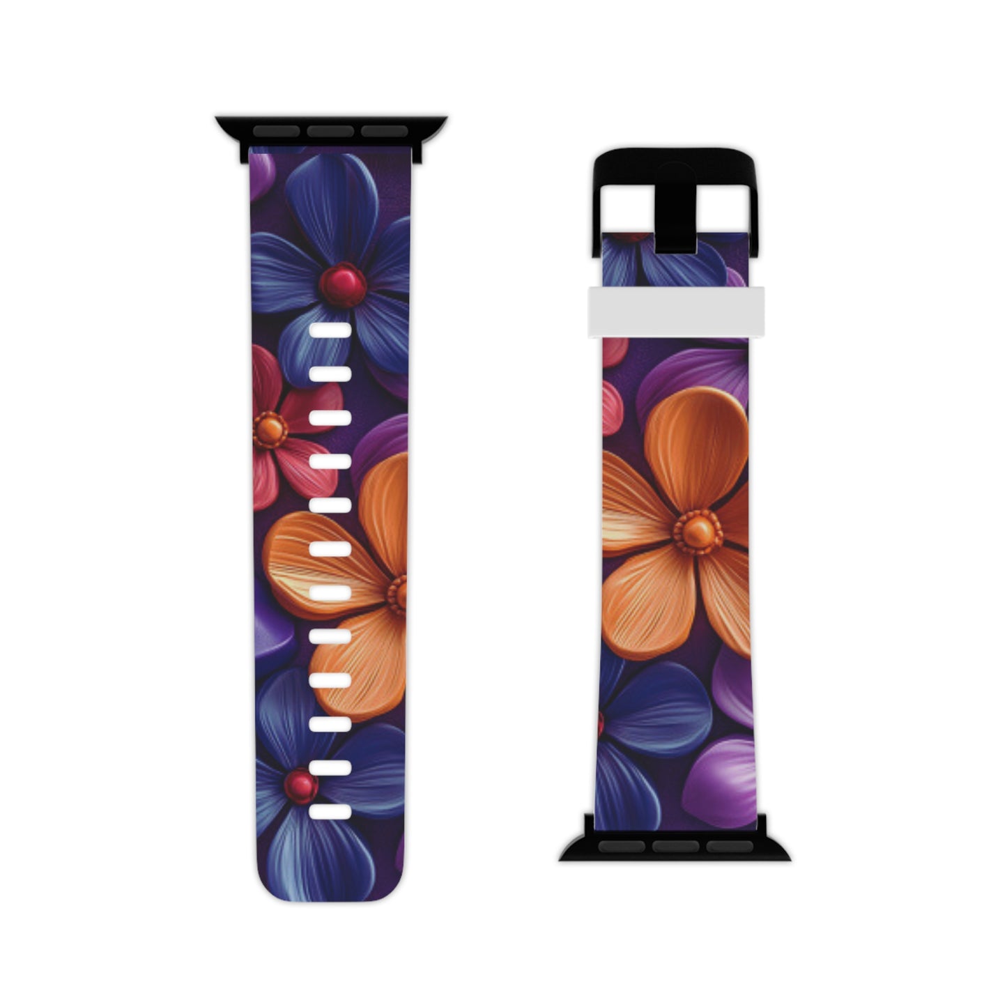 Bold Floral 3D Apple Watch Band