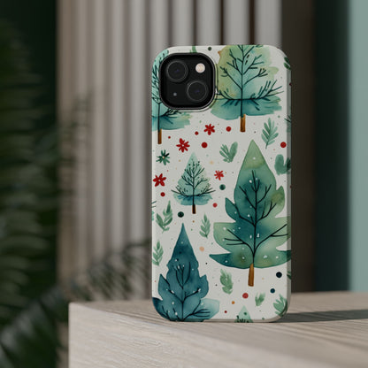 Watercolor Winter Forest - MagSafe iPhone Series Case