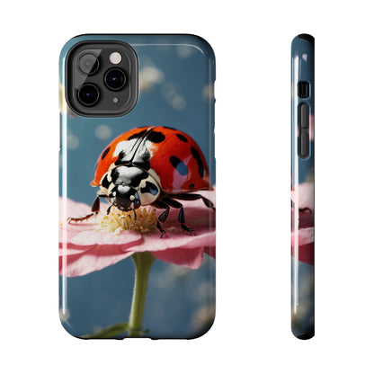 iPhone Case: Floral Ladybug Delight