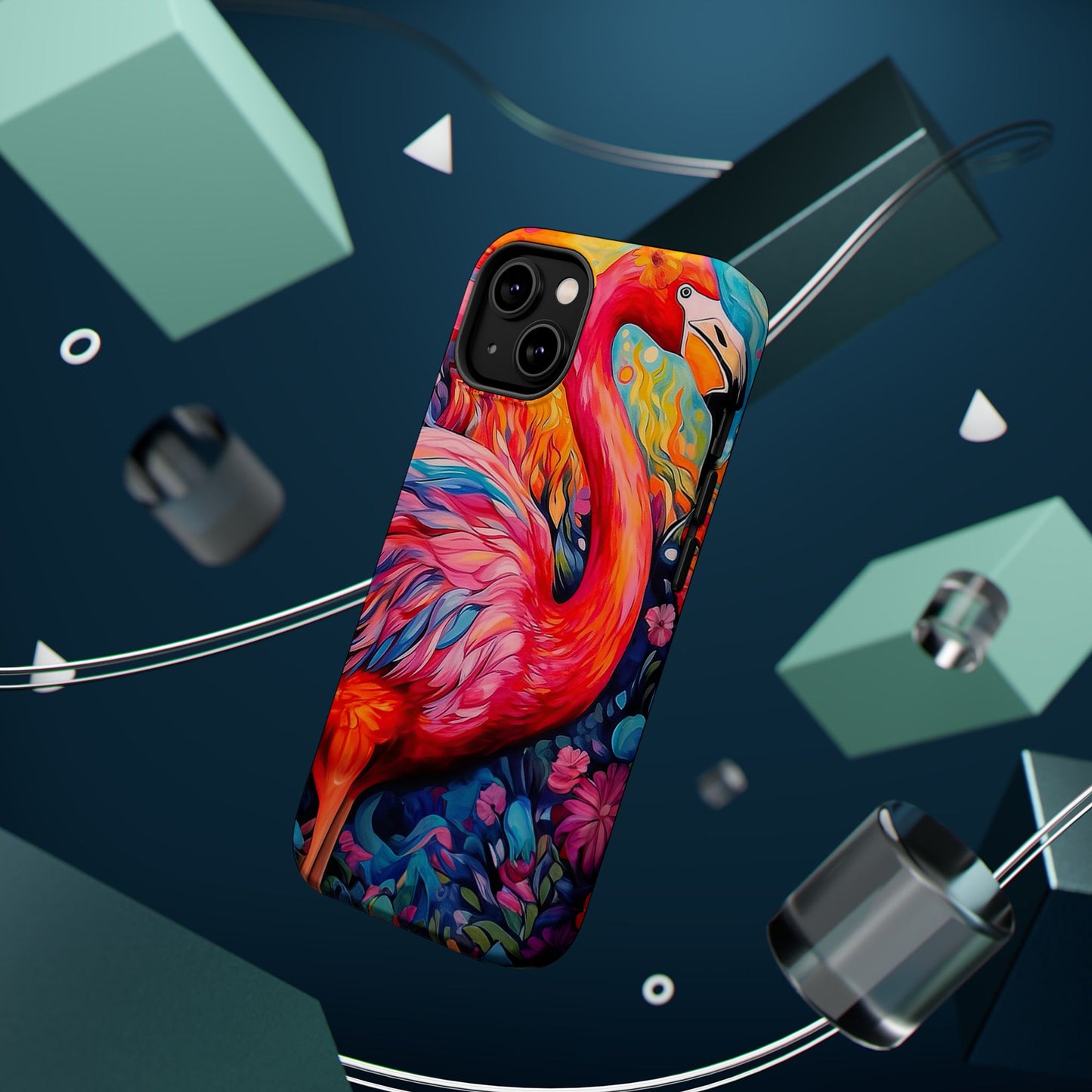 Flamingo Fiesta – Vibrant Flamingo MagSafe iPhone Cases