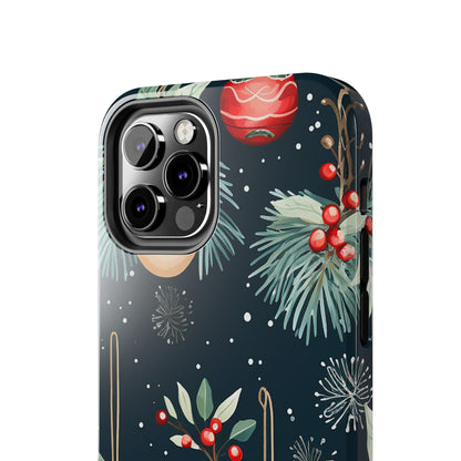 Elegant Christmas Ornaments and Pine - iPhone Series Case