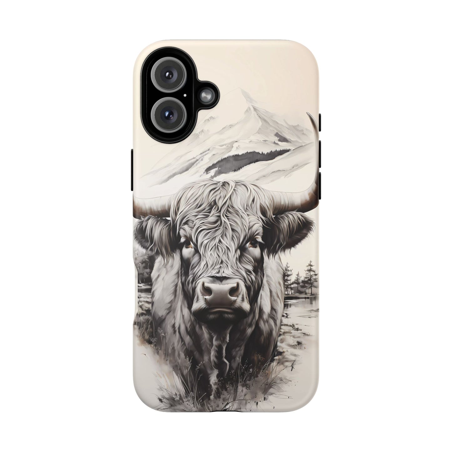 Western Highland Cow Case | Durable Farmhouse Design - BOGO Cases