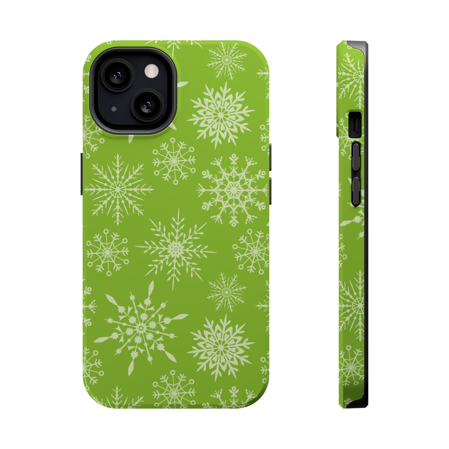 Green Snowflake Pattern – MagSafe iPhone Series Case