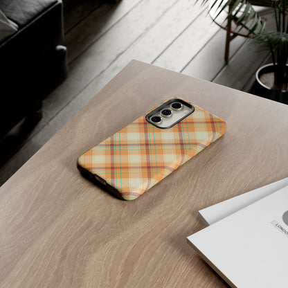 Samsung Galaxy Case - Warm Autumn Plaid Design