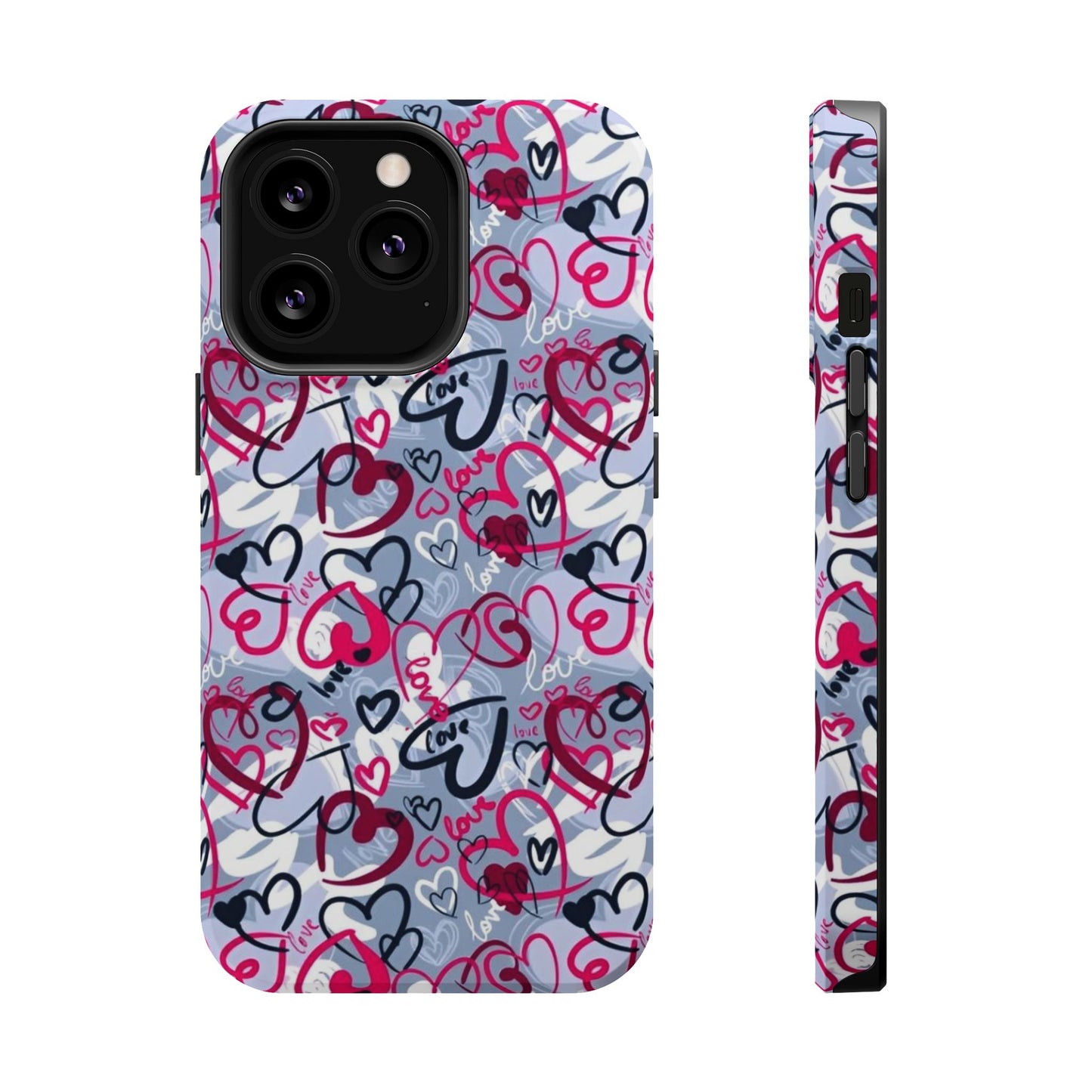 Graffiti Love Hearts MagSafe Case