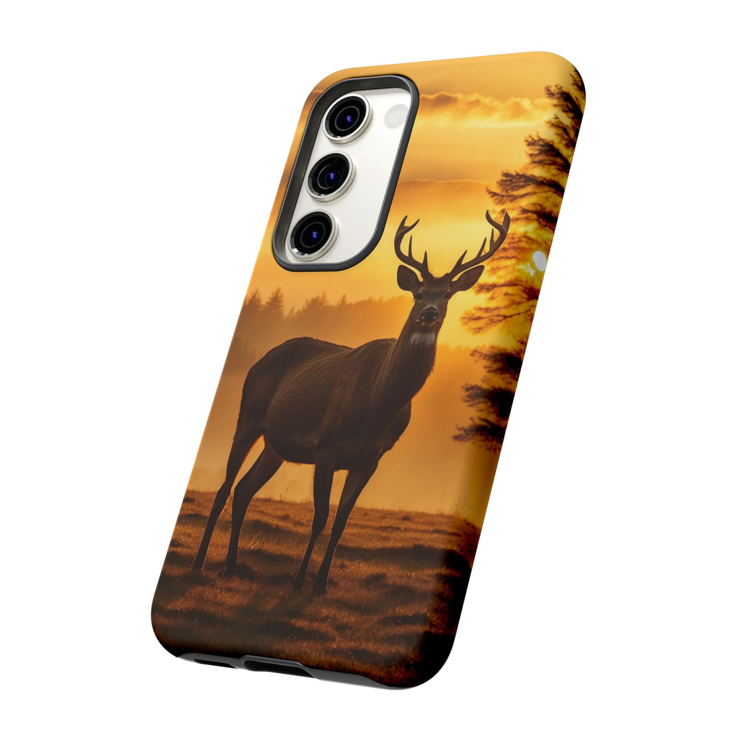 Sunset Majesty: Regal Stag – Samsung Galaxy Case