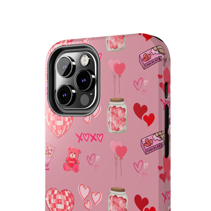 Pink Valentine Love Collage – iPhone Case