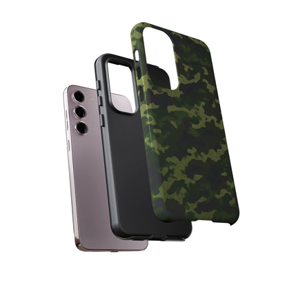 Dark Green Camouflage – Samsung Galaxy Case, Durable and Stylish