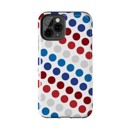 Patriotic Polka Dots - iPhone Case