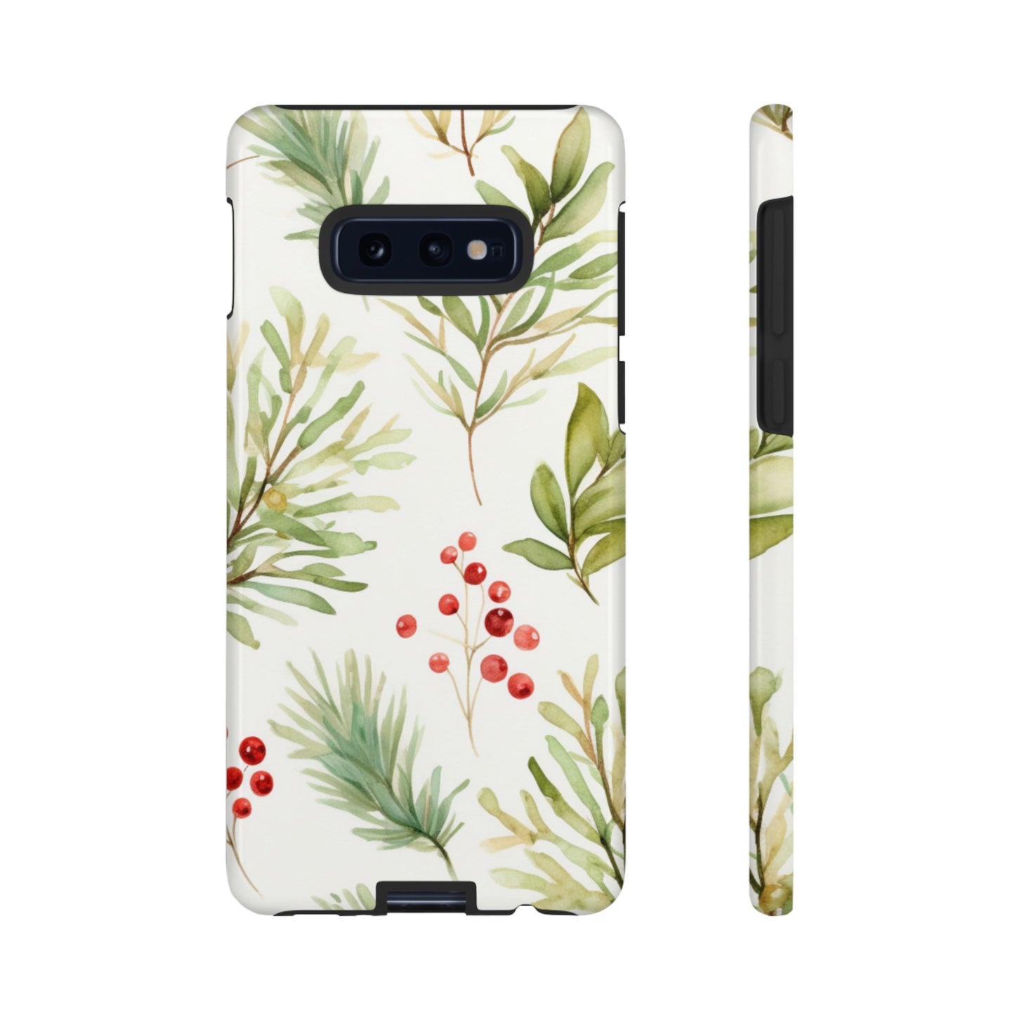 Winter Greenery & Berry Watercolor – Samsung Galaxy Series Case