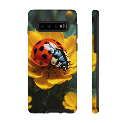 Golden Blooms & Ladybug Charm - Samsung Galaxy Case