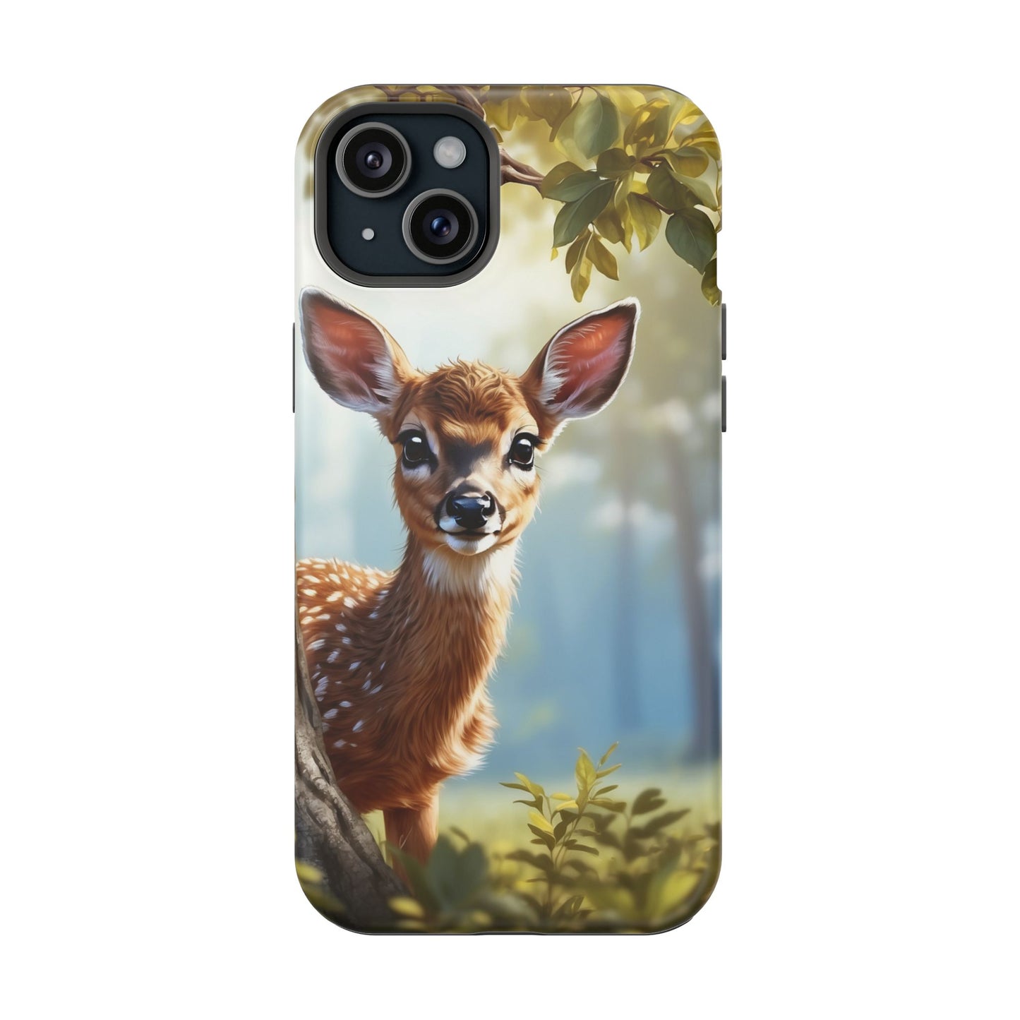 Whimsical Fawn in a Sunlit Forest MagSafe iPhone Case