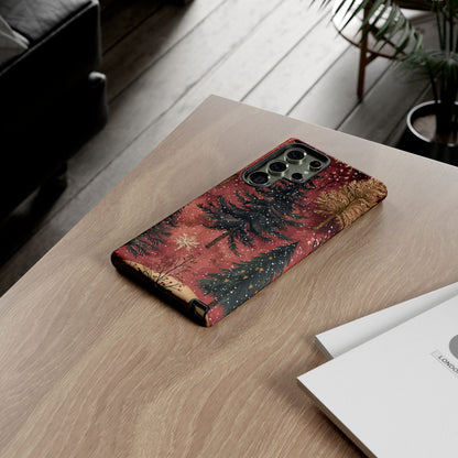 Rustic Red Winter Forest - Samsung Galaxy Series Case