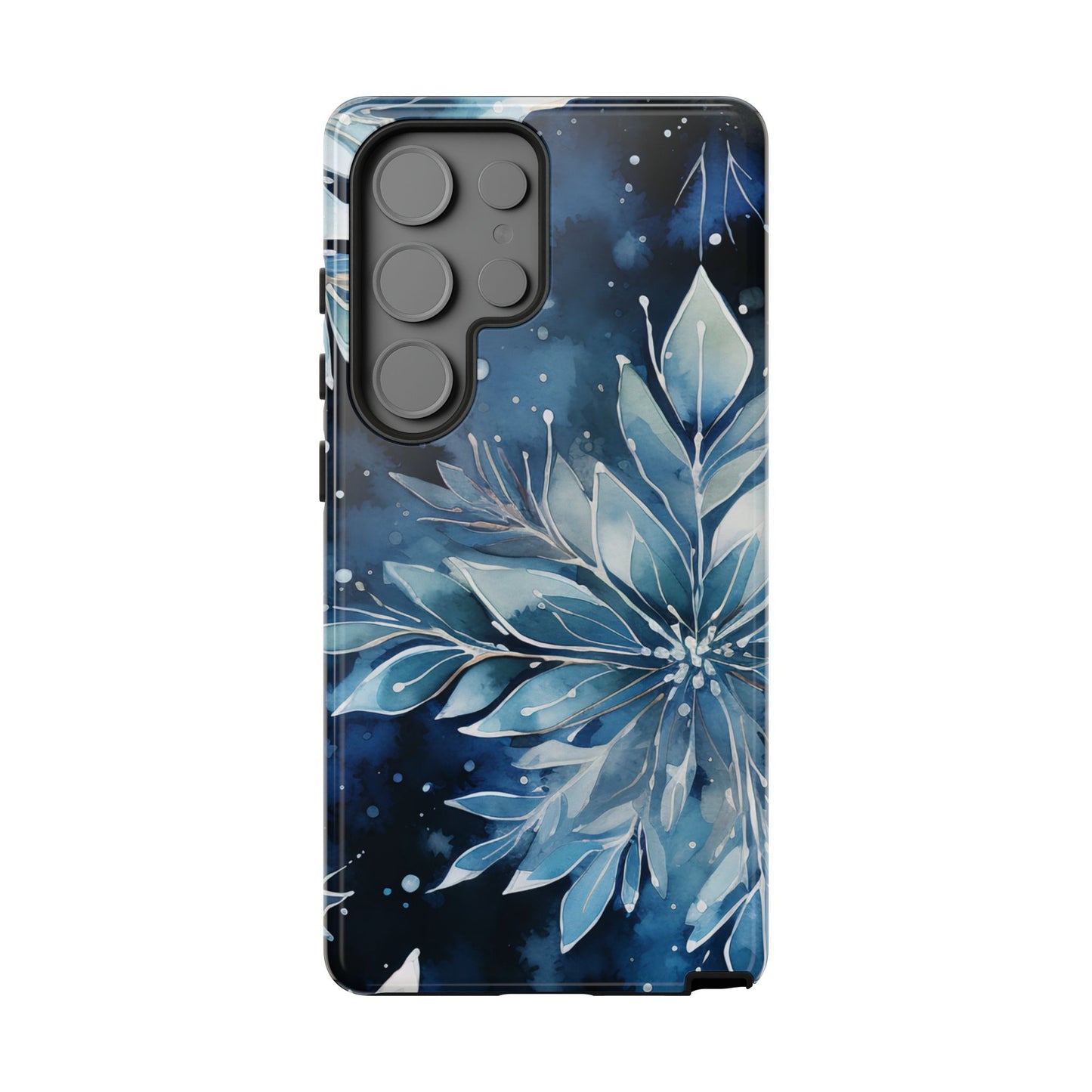 Winter’s Embrace – Blue Snowflake Samsung Galaxy Case