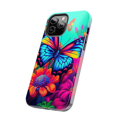 Vivid Butterfly & Floral Burst - iPhone Series Case