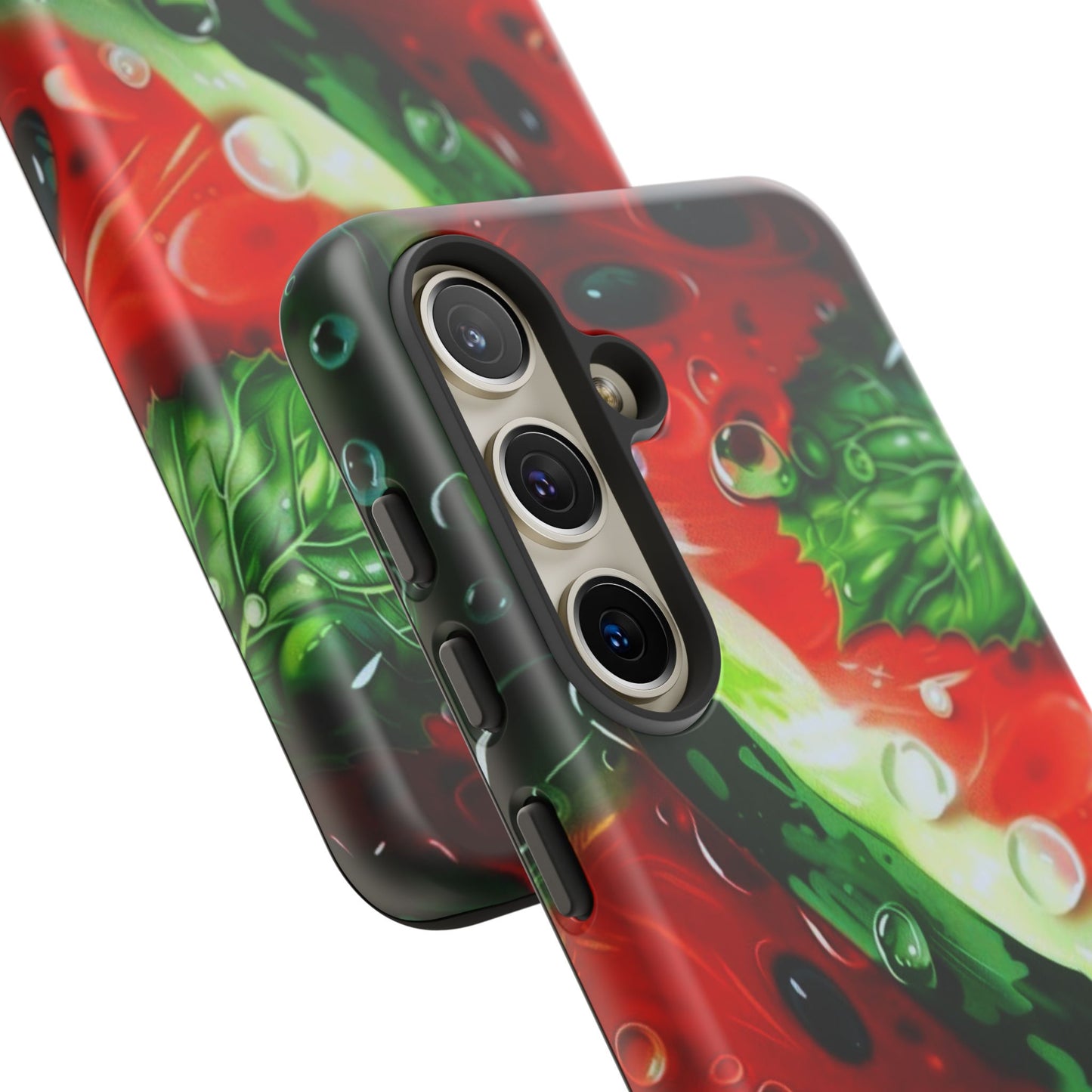 Juicy Watermelon & Mint Samsung Galaxy Case – Tough Dual-Layer, Vibrant Summer Design