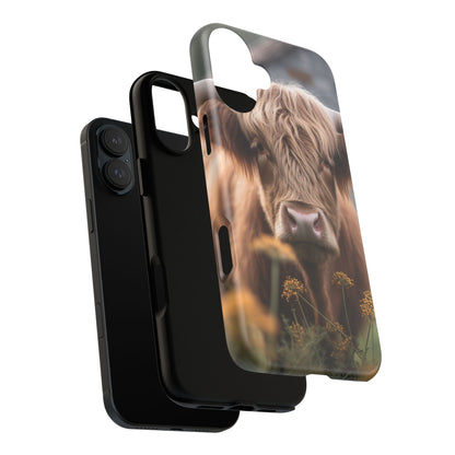 Highland Cow Phone Case | Custom Farmhouse | 10-foot Drop Protection