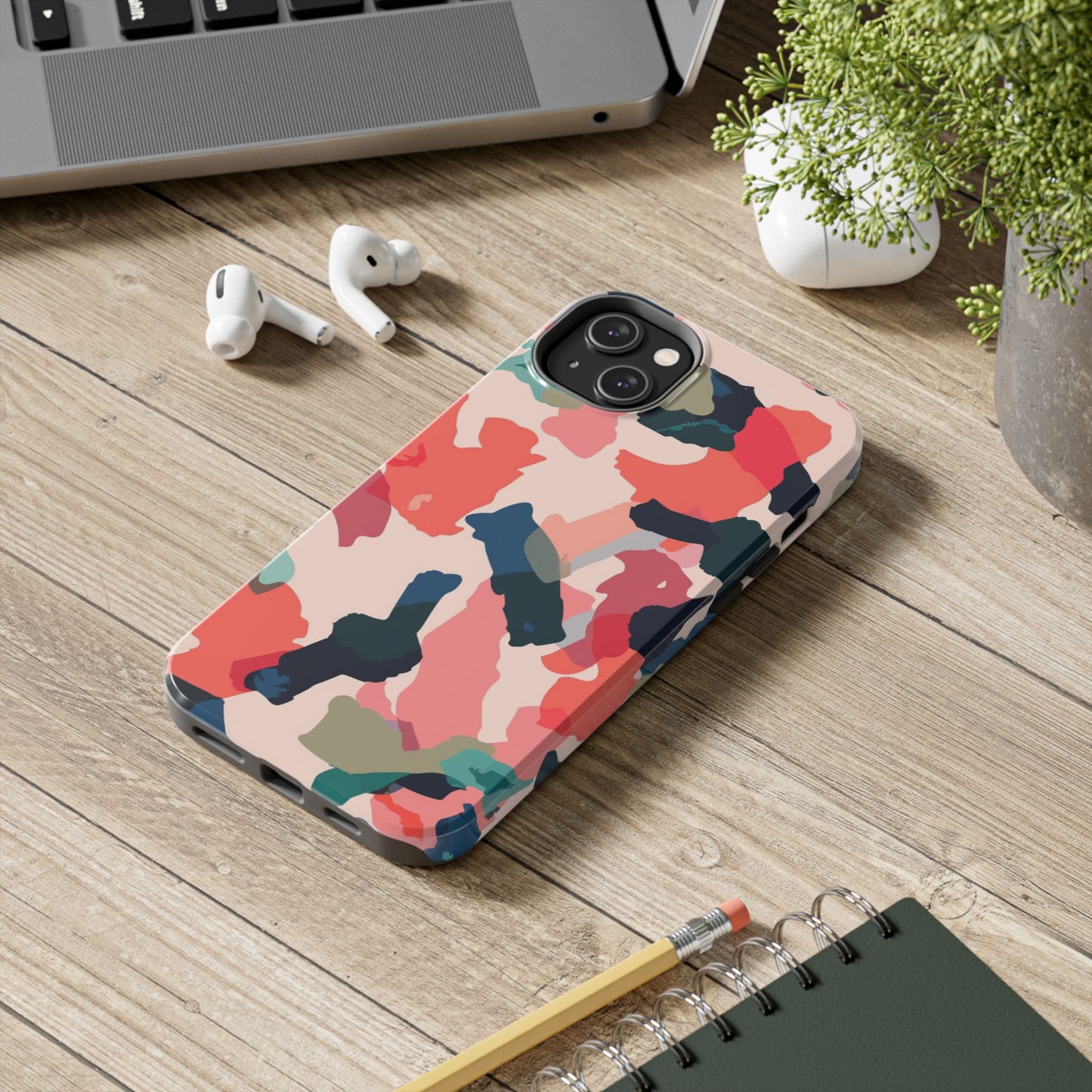 Modern Earthy Camo Abstract – iPhone Case