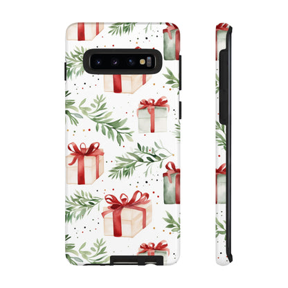 Watercolor Holiday Gifts & Greenery - Samsung Galaxy Series Case