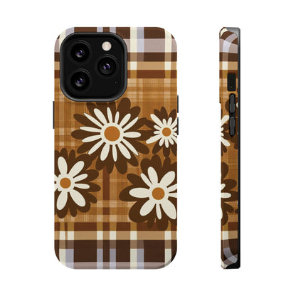 Rustic Bloom Plaid iPhone Case