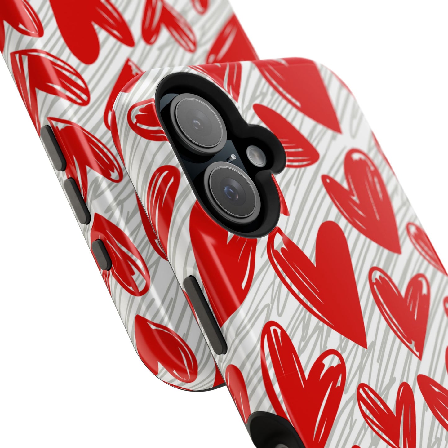 MagSafe Case: Whimsical Heart Doodle