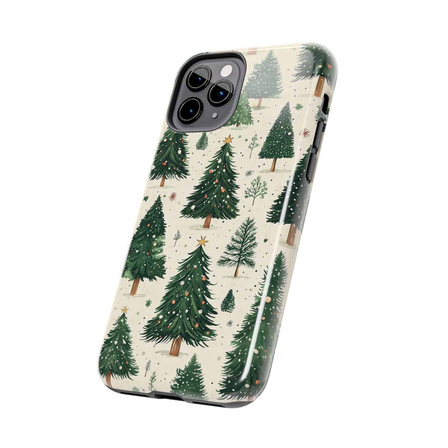 Festive Christmas Tree Forest Pattern – iPhone Series Case