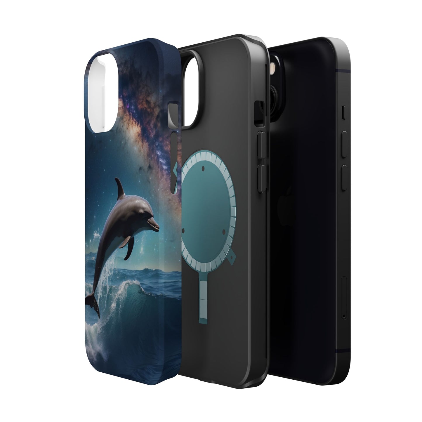 Dolphin Galaxy Splash - MagSafe-Compatible Case