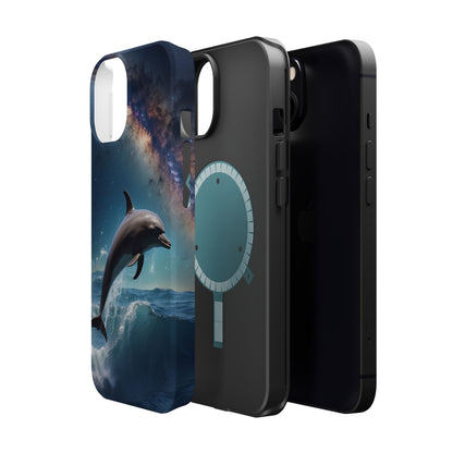 Dolphin Galaxy Splash - MagSafe-Compatible Case