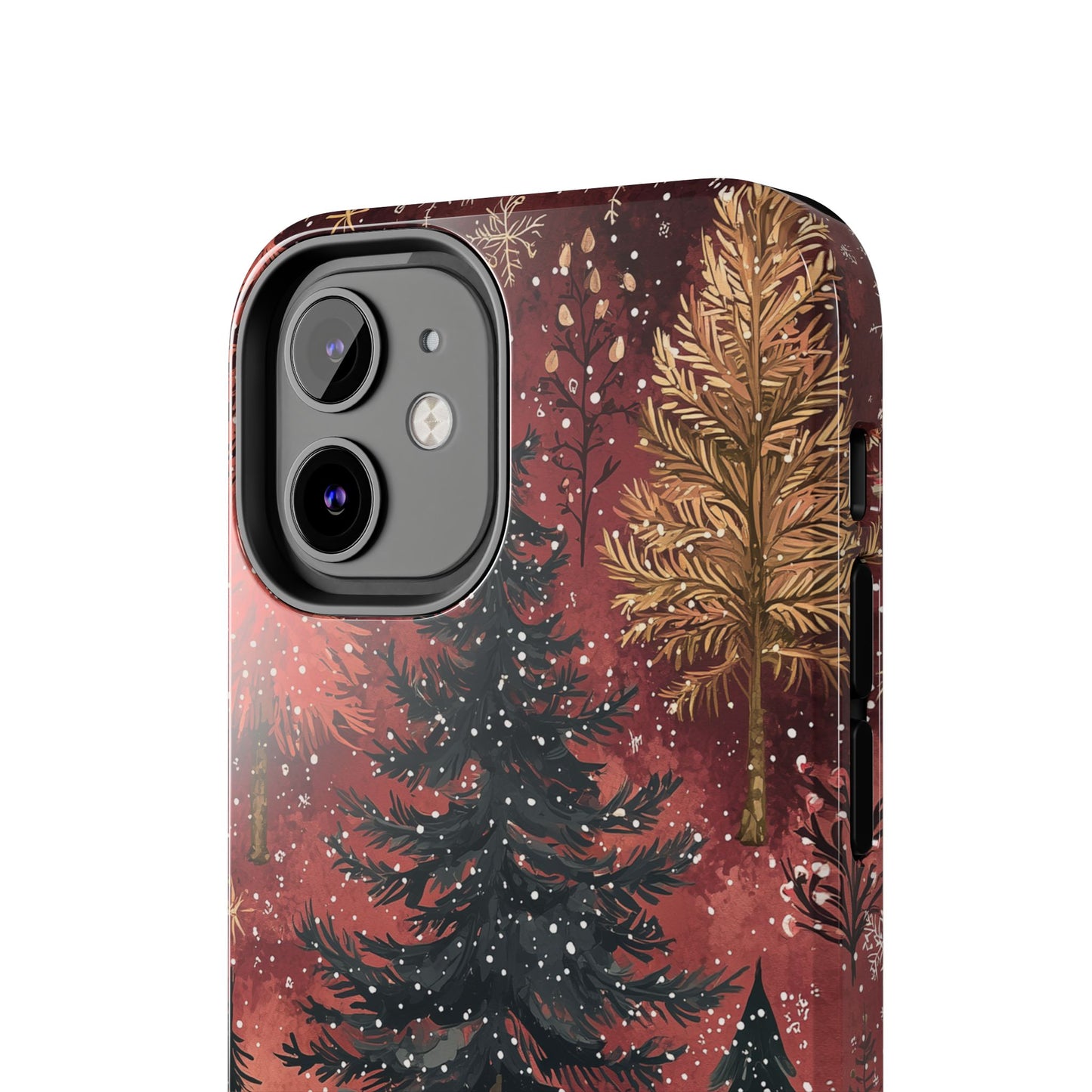 Rustic Red Winter Forest - iPhone Series Case