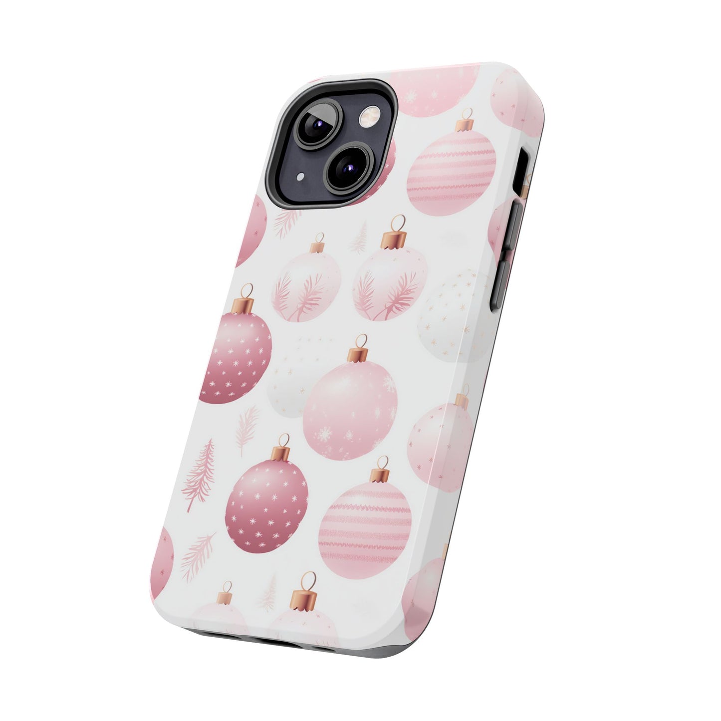 iPhone Case: Merry in Pink – Christmas Balls