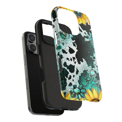 Boho Turquoise Sunflower Lace - iPhone Series Case