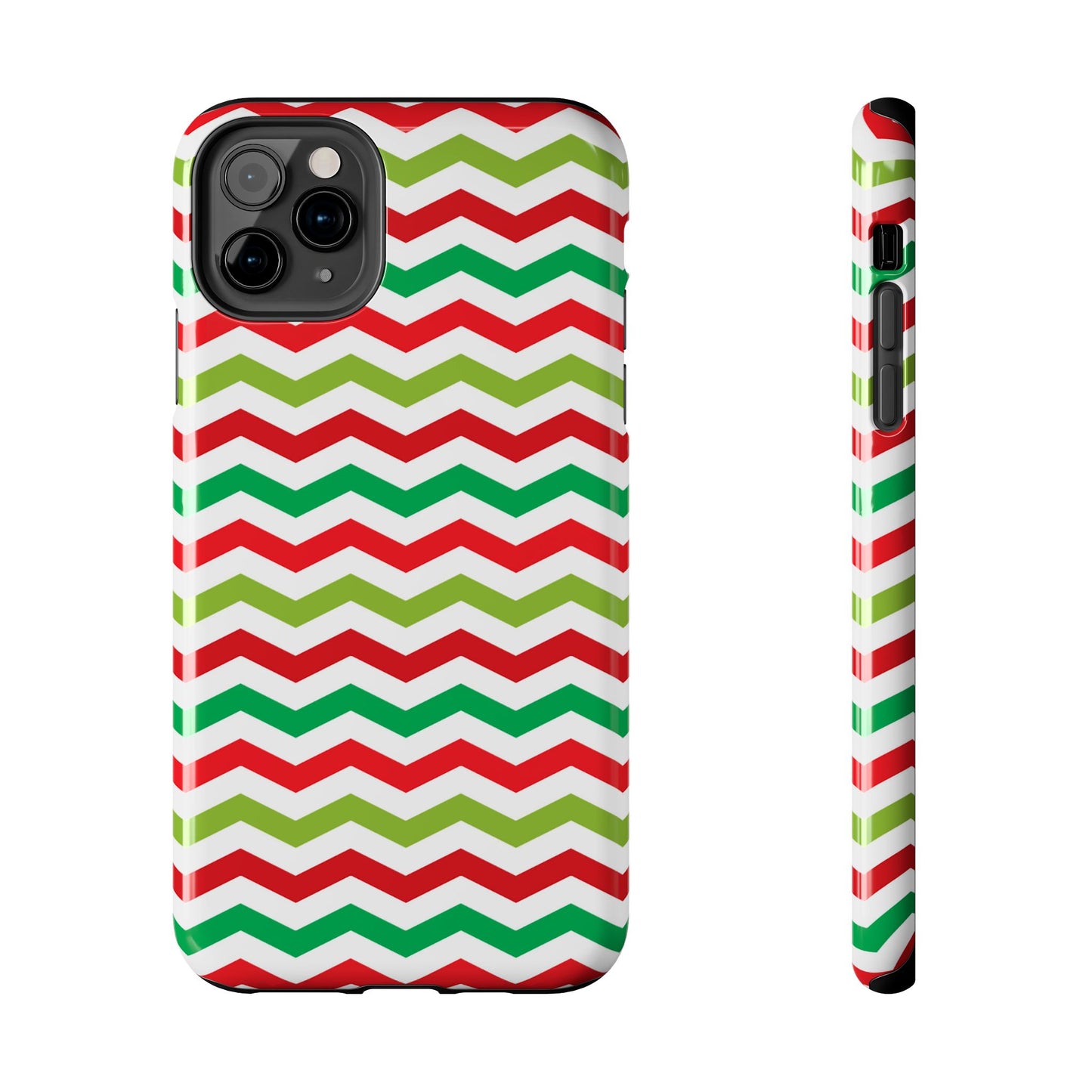 Vibrant Fiesta Chevron – Yellow Green, Green & Red Geometric Case