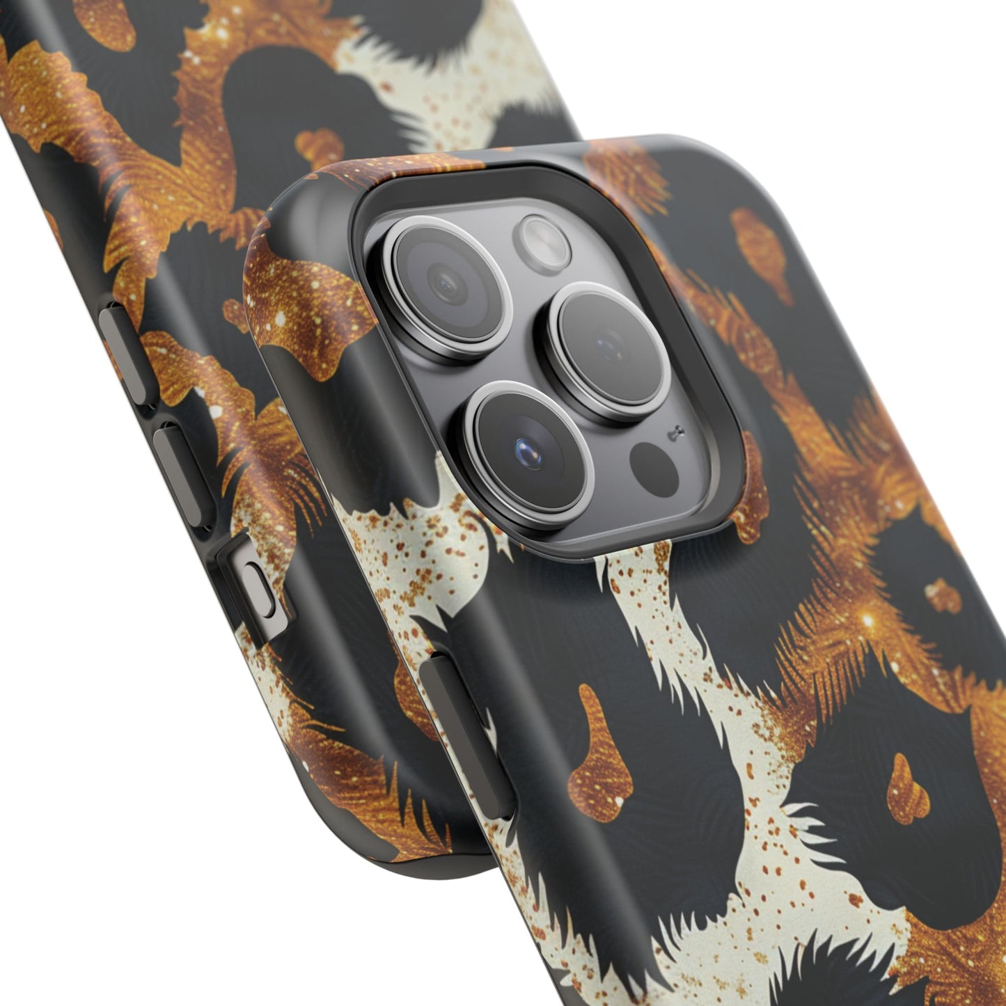 Safari Noir Gold Leopard iPhone Case